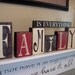 Family Is Everything Vinyl Lettering Blocks