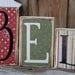 Reversible - Believe& Give Thanks wood Block Letters - Vinyl Lettering