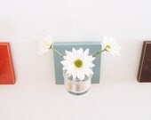 MOD: modern home decor wood wall mount flower vase