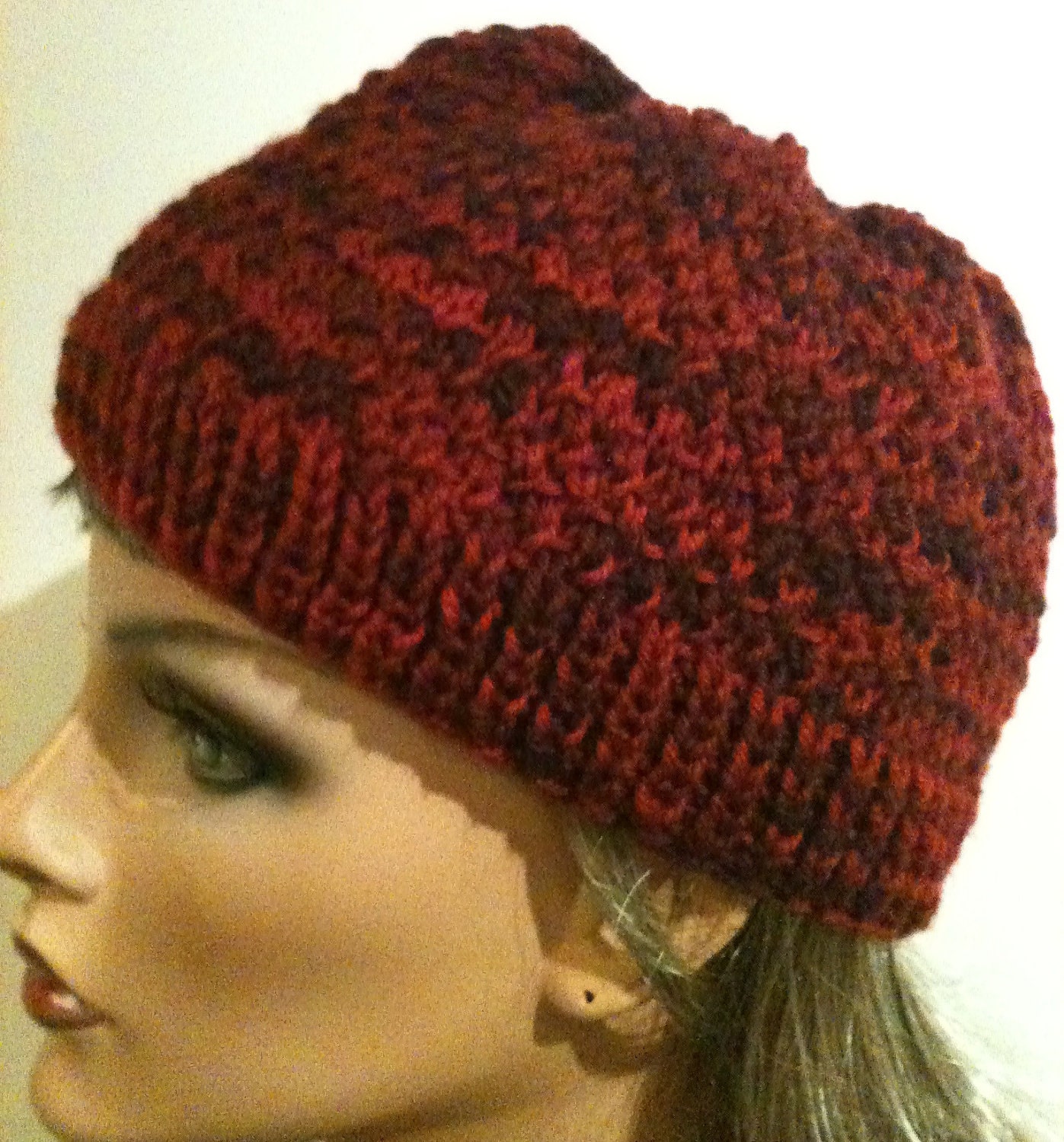 Knitting Pattern - Simple Woven Hat - Women's