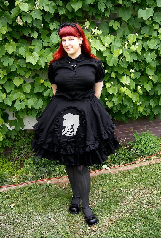 Skeleton Cameo Lolita Skirt