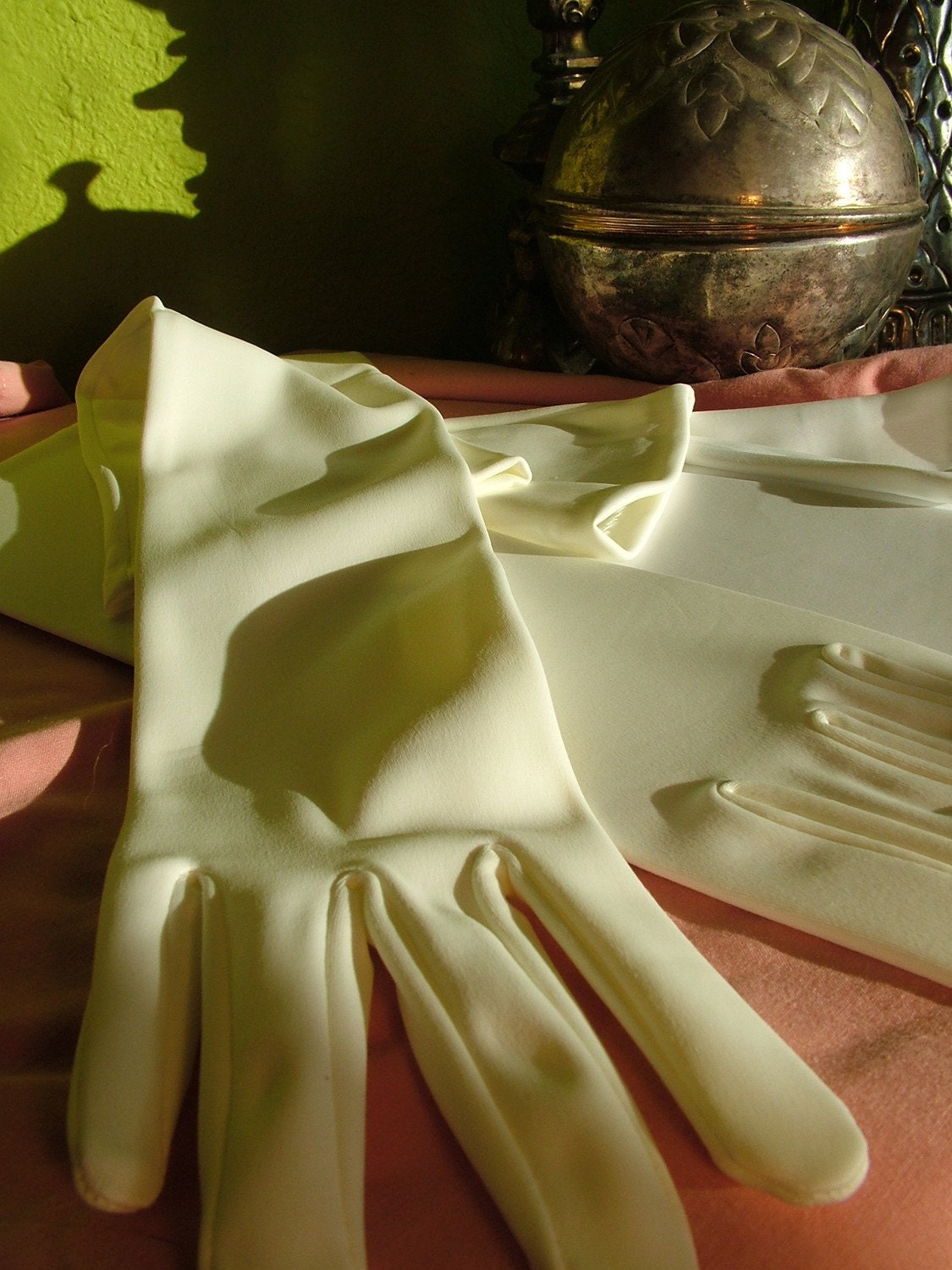 Opera Gloves 16 inch length Matt  White Wedding bridal 1920s weddings Flappers Marilyn Monroe