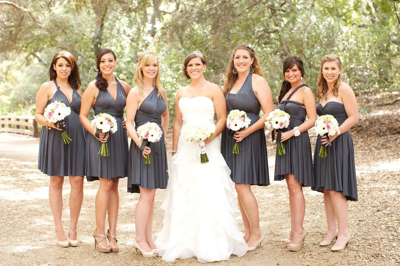 Convertible Dress Bridesmaid Dress - Jersey Infinity Wrap Style