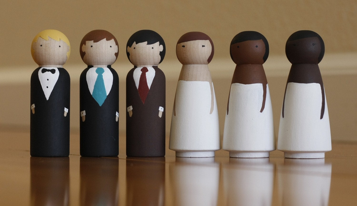 SEMI-Custom Simple Wedding Cake Toppers: Perfect for brides and grooms on a budget or in a hurry.