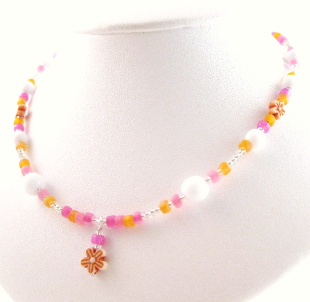 Medium Girls Necklace, GNM 105,  Sterling Silver