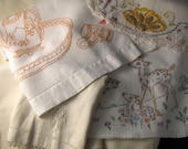 Vintage Linens in Cream Hues - Flat Rate Box