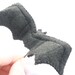 black bat Halloween hairpin