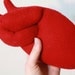 Anatomically correct-ish plush heart