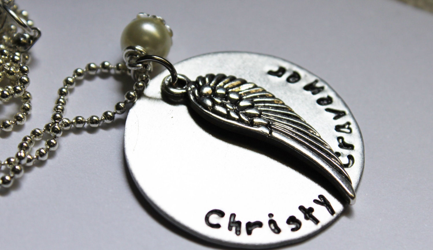 Hand Stamped Jewelry- Remembrance Necklace