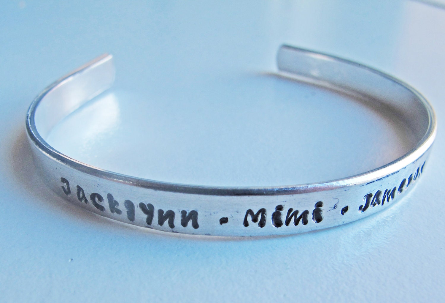 Hand Stamped Jewelry - personalized cuff bracelet - customized jewelry  Personalized jewelry - SaLe