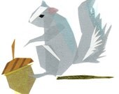 cornelius squirrel - print