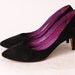 1980's Black suede 9WEST high heels - Size 8.5 N
