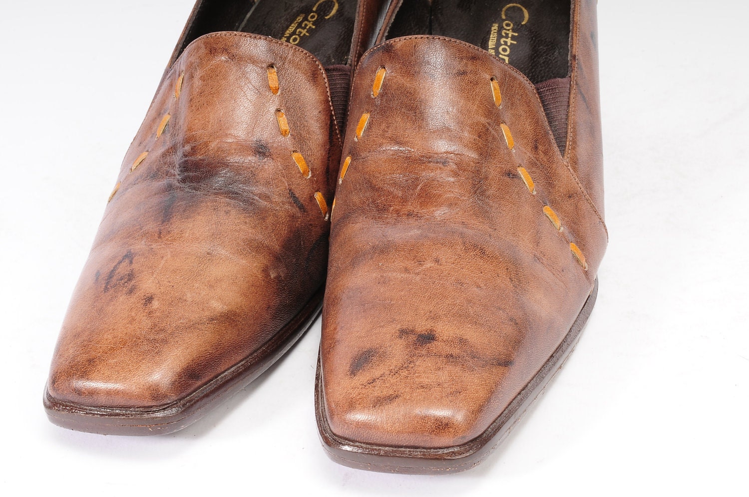 Stacked Heel Slip On Size 7