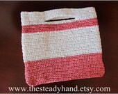 Pink and White Plastic Market Tote G46