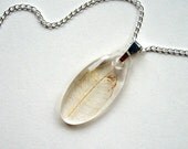 Pale Leaf - Real Leaf Necklace