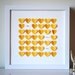 Baby Gift, Personalized Framed 3D You Are My Sunshine Song Hearts - Yellow (Unique baby shower gift)