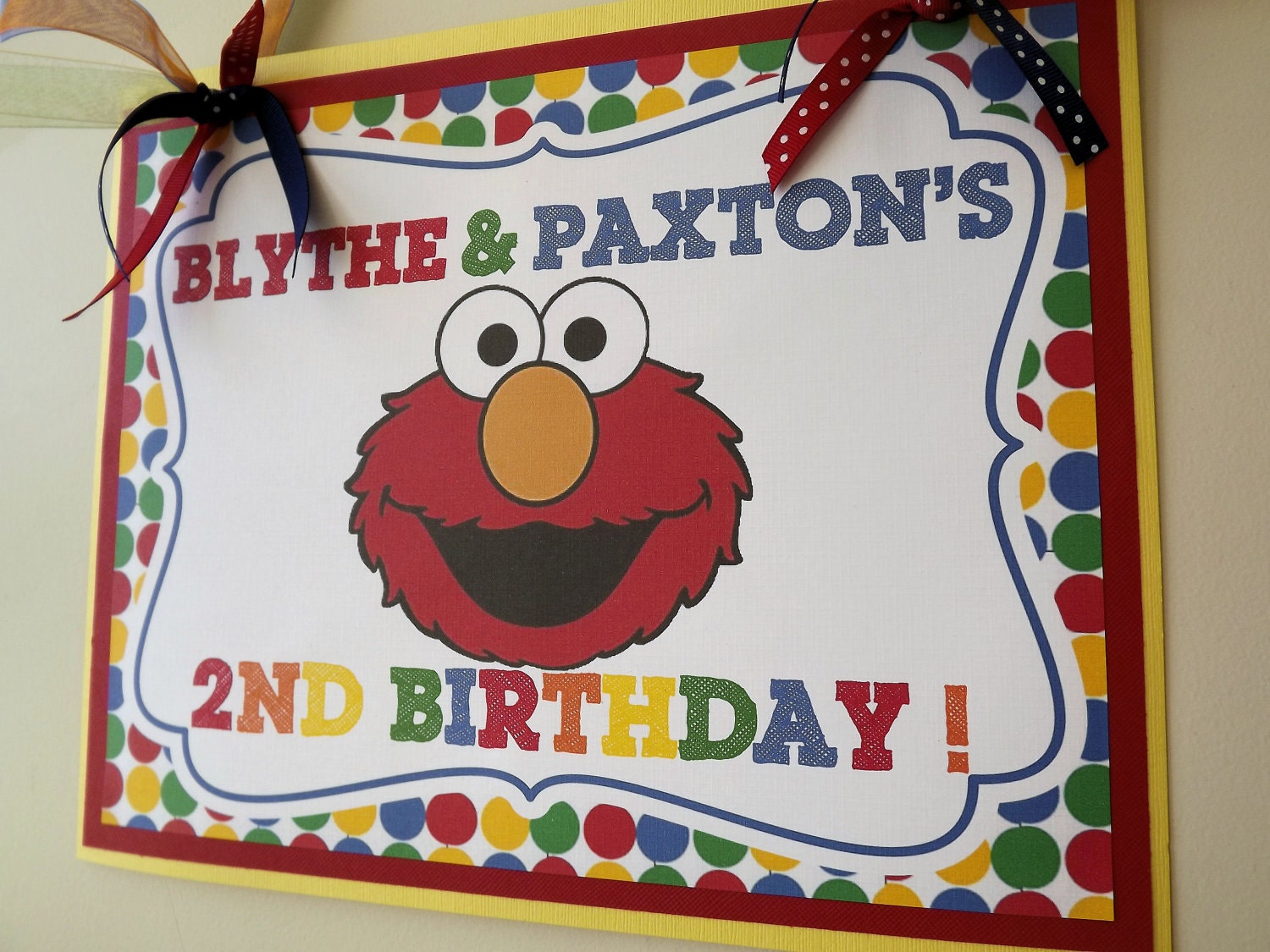 New Elmo Inspired Door Sign, Welcome Sign, Hanging Sign