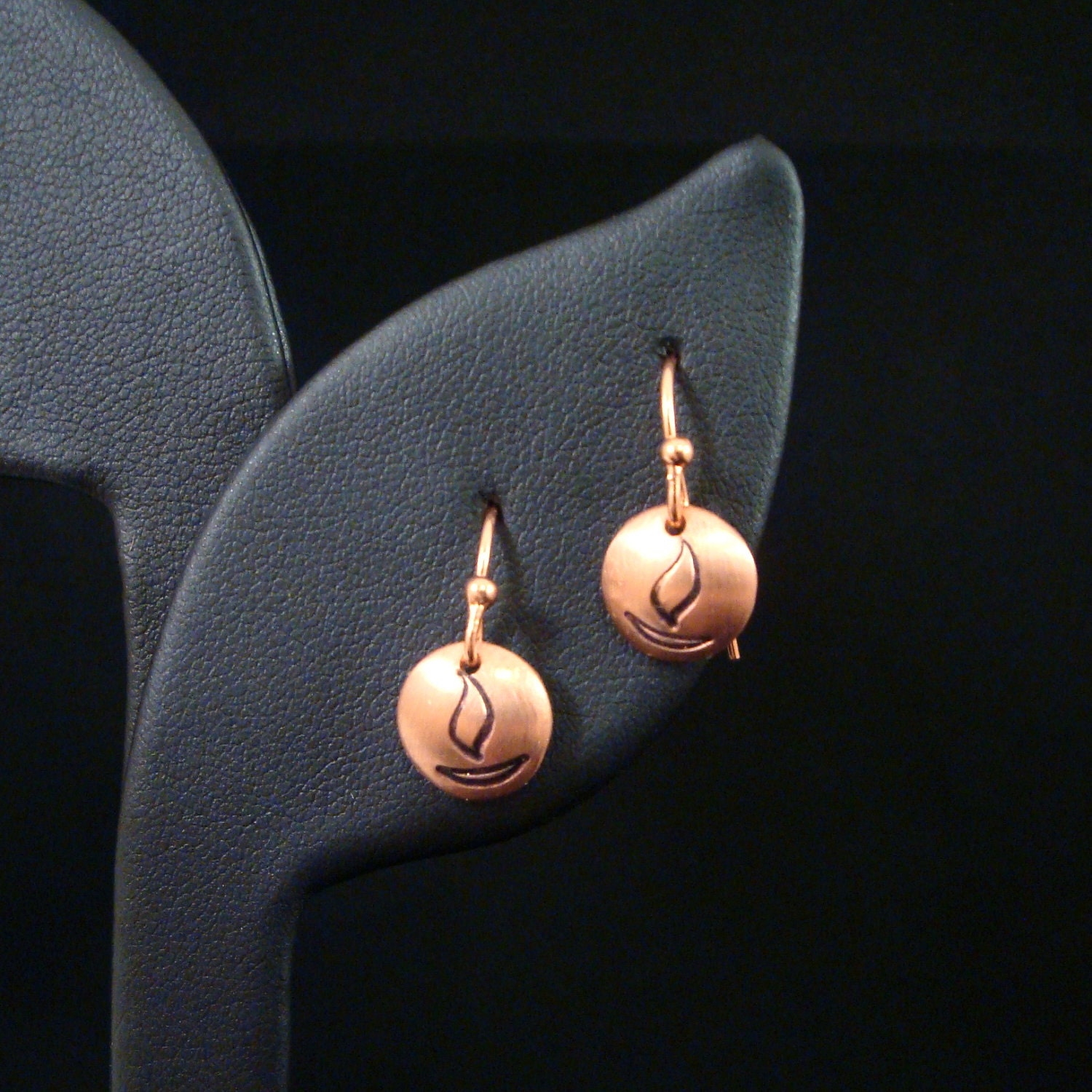 Copper UU Chalice Earrings