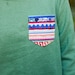 green tribal pocket sweatshirt