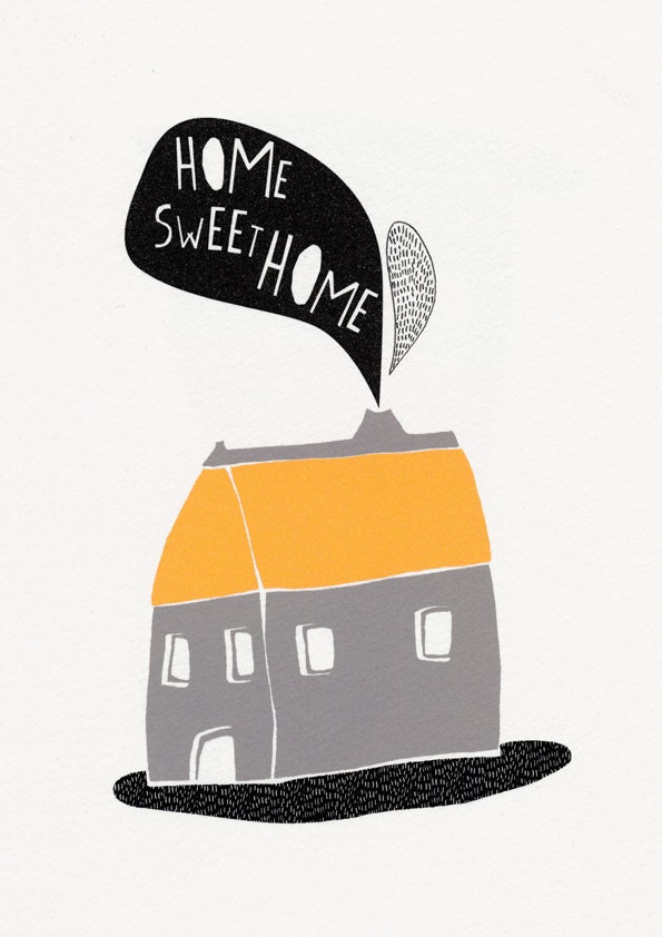 Home sweet home - Illustration print