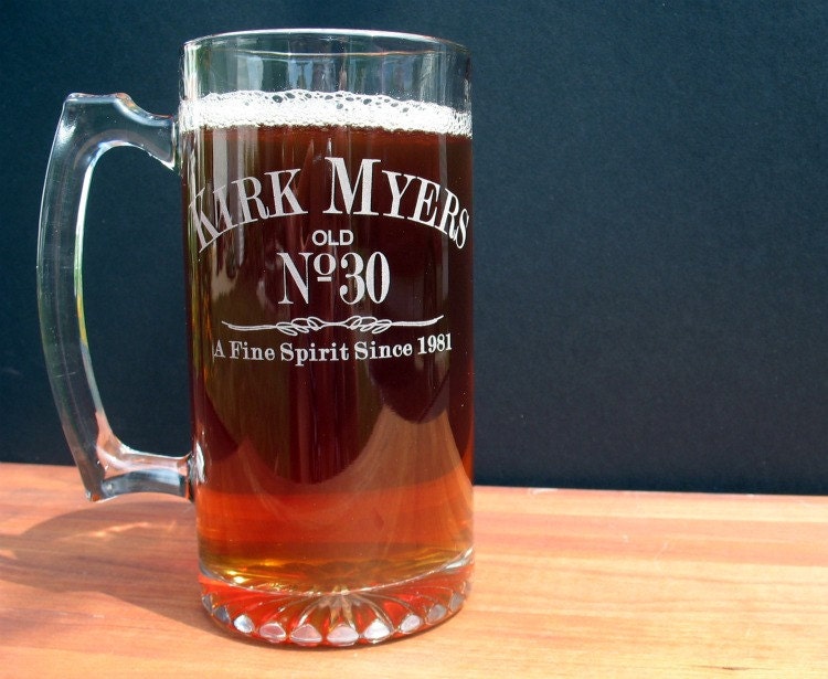 Beer Mug, Custom Engraved For Birthday Gift