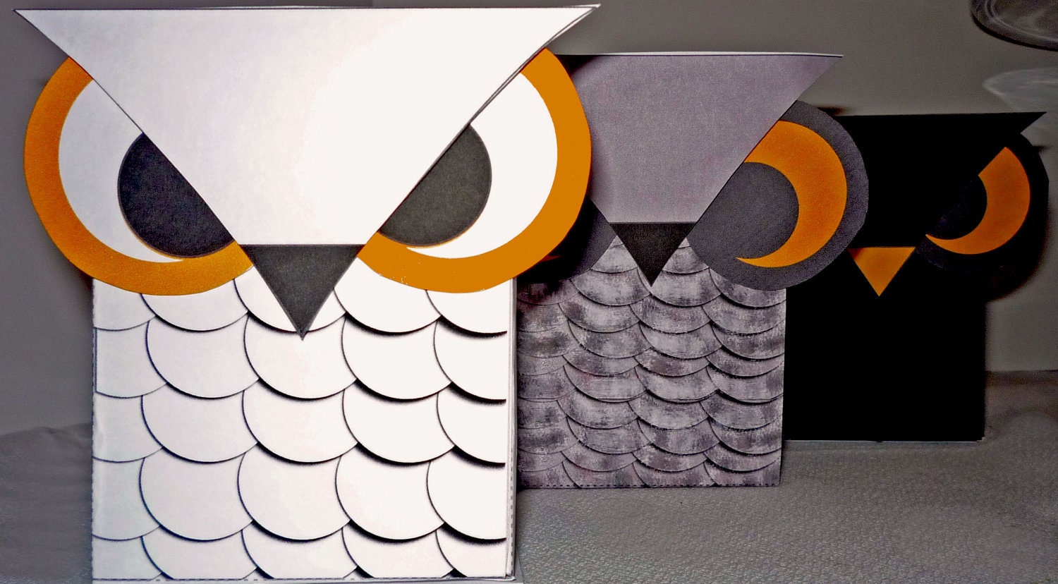Owl Treat Boxes Printable Party Il_570xn
