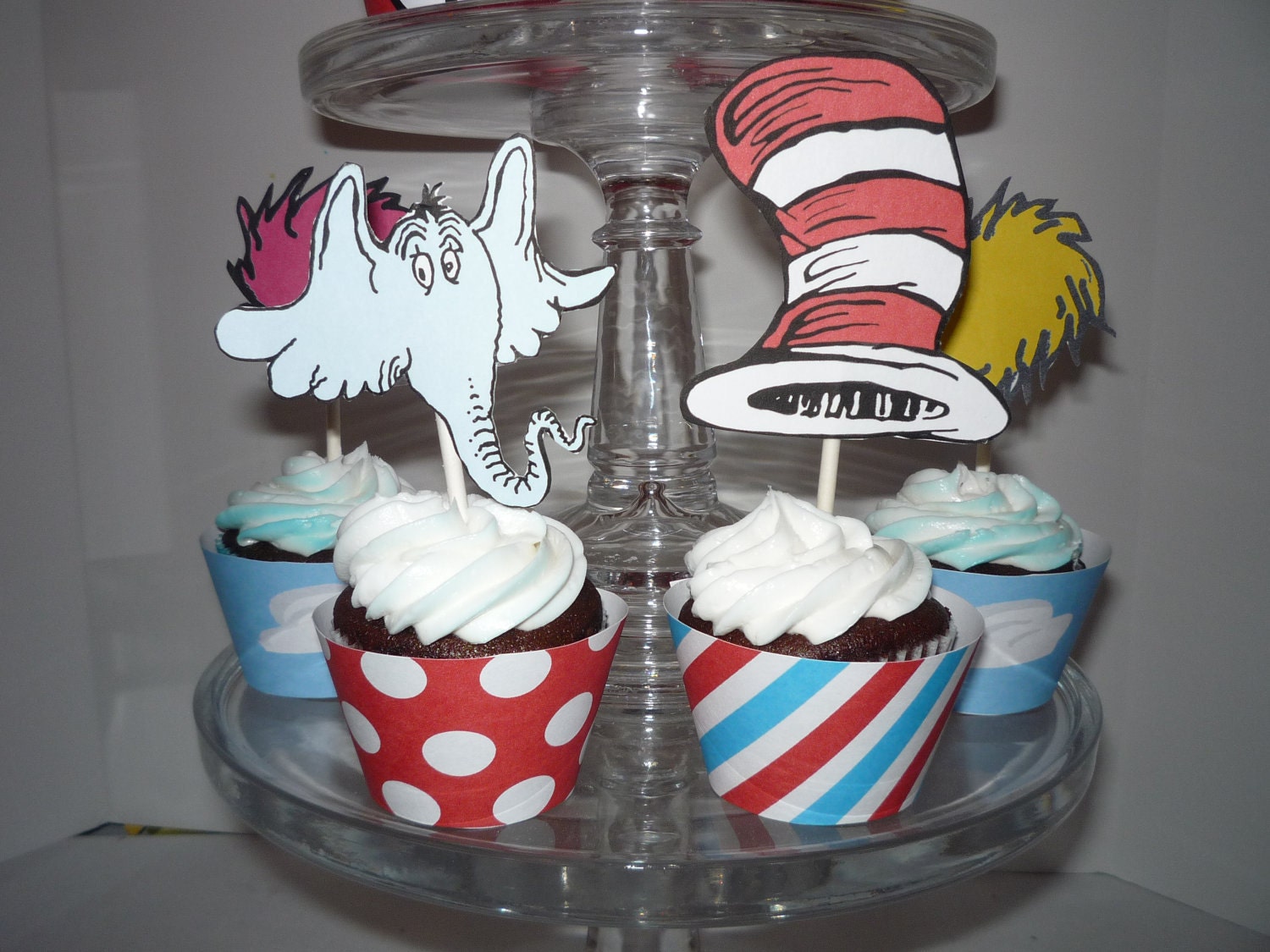 Dr. Seuss Printable Party Cupcake Toppers and Wrappers