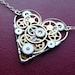 Clockwork Heart Necklace "Amore" Elegant Industrial Heart Clockwork Necklace Mechanical Love Choker Sculpture by A Mechanical Mind
