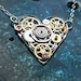 Steampunk Heart Necklace "Embrace" Elegant Industrial Heart Steampunk Necklace Mechanical Love Choker Sculpture by A Mechanical Mind