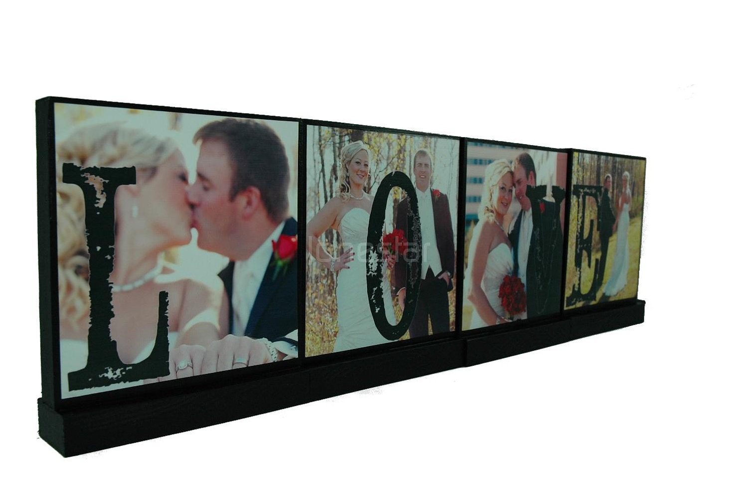 PERSONALIZED PHOTO BLOCKS Xl- Gifts To Spell Out Love-Great Wedding Gifts-Lasting Memories - Custom Photo Displays-
