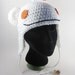 Reddit alien hat (crochet geeky meme ear flap hat)