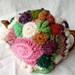 Freeform Crochet tea cozy, "Vine", fits a 4-6 cup pot