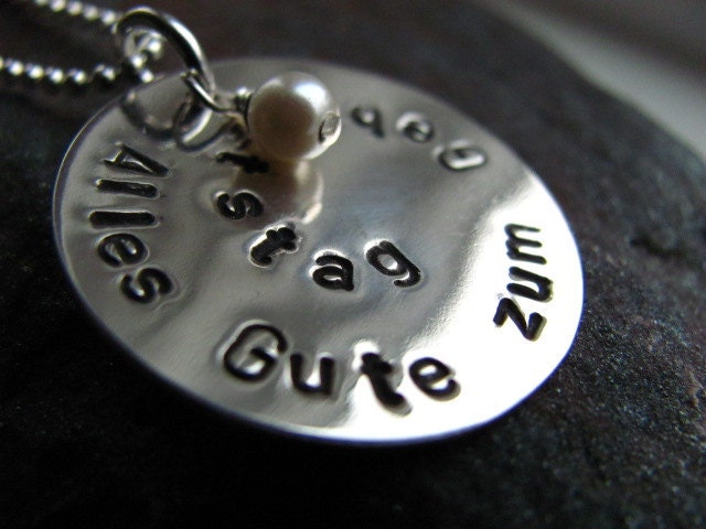 SPIRAL Sterling Silver Personalized Necklace with Pearl
