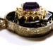 Purple Necklace, Amethyst Purple, Steampunk Necklace, Purple Gems
