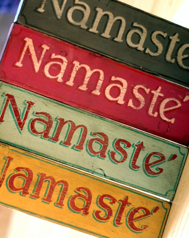 Happy Little Namaste Signs for All Free Shipping