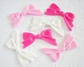 6pcs ((SALE)) Sweet Simple Bow Decoden Cabochon (25x47mm) BW10007