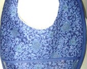 Baby Bib Blue Stars on a Blue Background    (172)