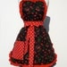 Free Shipping Retro Apron Vintage Inspired Cherry Apron FREE SHIPPING