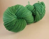 20% off Merino Worsted Hand Dyed Yarn- Bright Grass Green