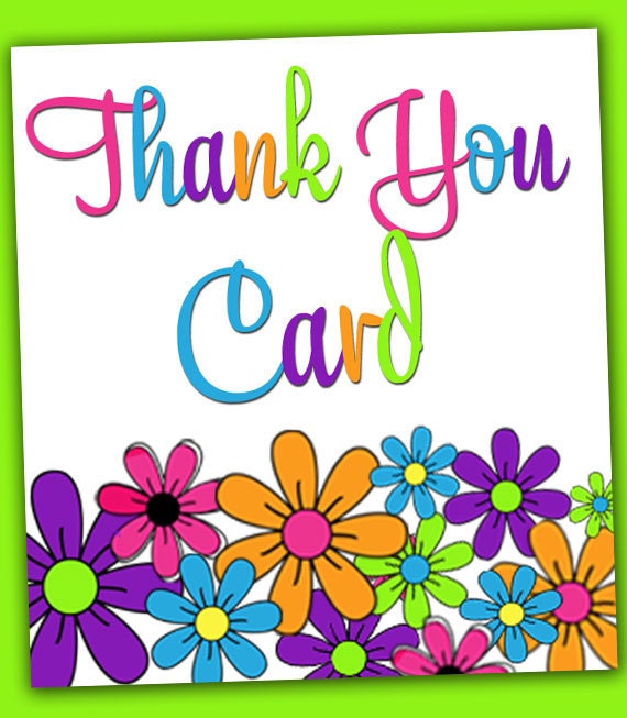 Custom Designed 4x6 Thank You Note Card Custom Design