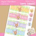 Easter Party Favors printable Bunny Bubble wrappers for children
