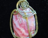 Rhodocrosite Sculpture Pendant