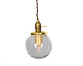 Simply Modern Vintage Style Small Globe Pendant