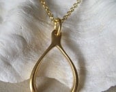 Wishbone Good Luck Necklace