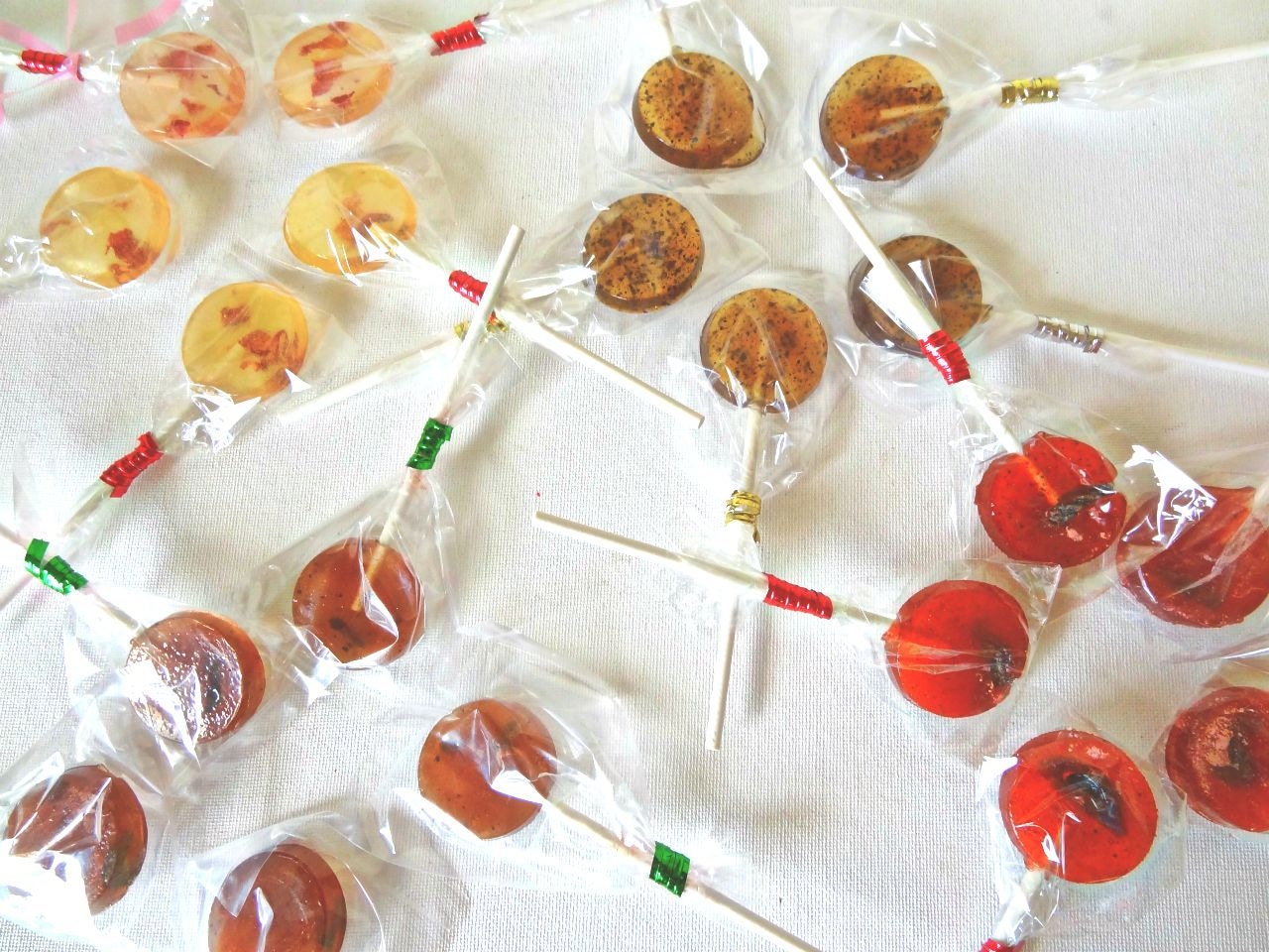 24 Piece Variety Lollipop Easter Spring Special-Vegan-Birthday-Wedding Favors-Made In Hawaii-Hard Candy Suckers-Choose up to 4 Flavors