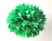 1 Large Tissue Pom - Kelly Green