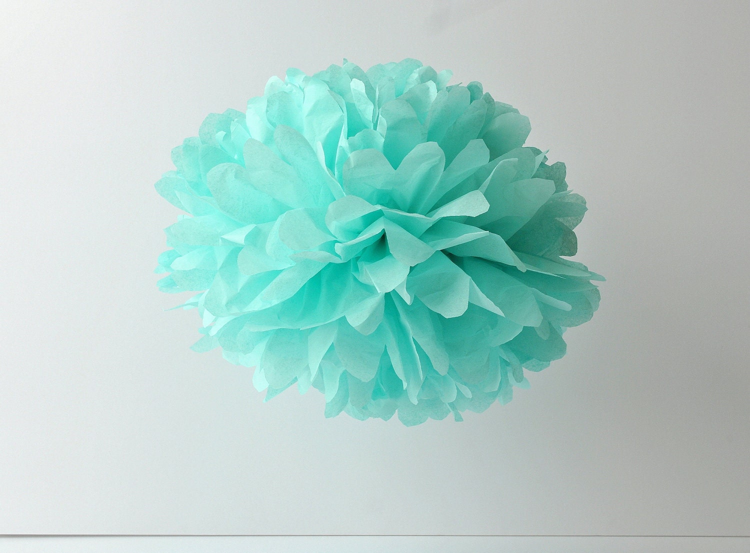 1 Large Tissue Pom Pom - Aqua Il_170x135