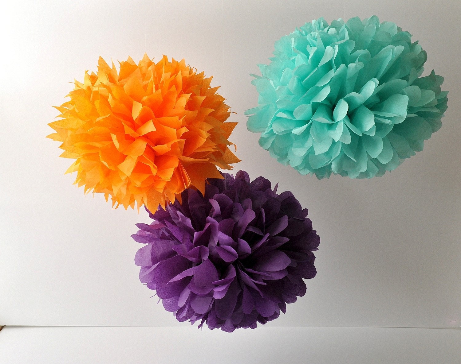 3 Piece Tissue Pom Pom Kit - Pick Your Colors