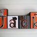 San Francisco Giants Letter Blocks.Fathers Day Gift . Sports Name blocks. Baseball. Graduation Gift