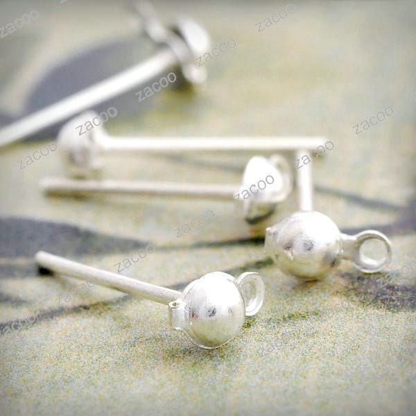 222pcs Silver Color Ear stud Components 13x6mm EF0263